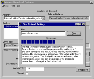 Internet Download Optimizer Screenshot
